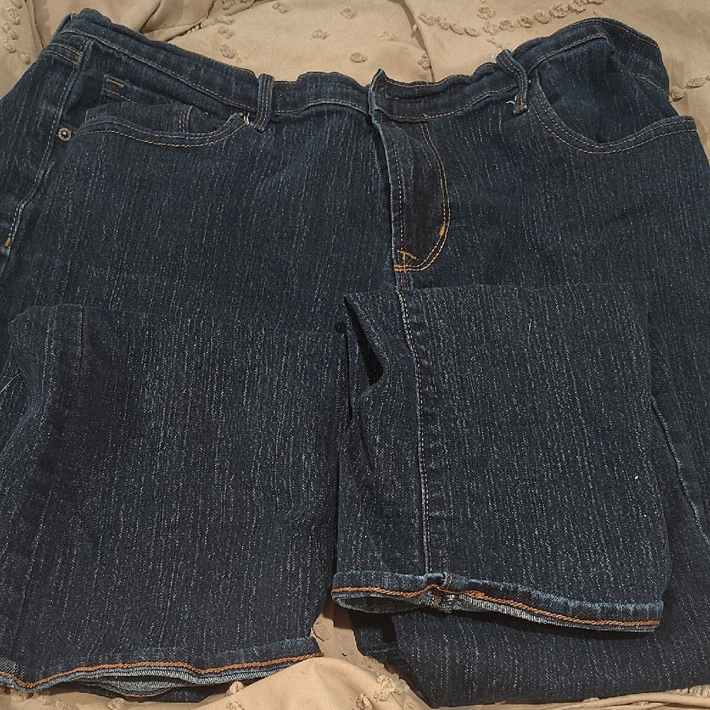 Old Navy Dark Blue Straight Leg Jeans